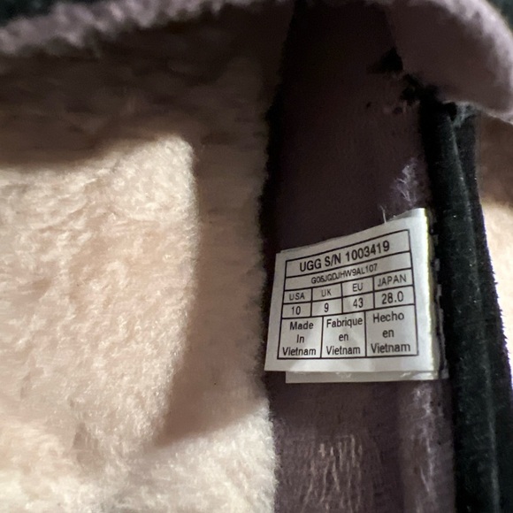 UGG Men's Adler Black Suede Slip-Ons - Picture 8 of 13